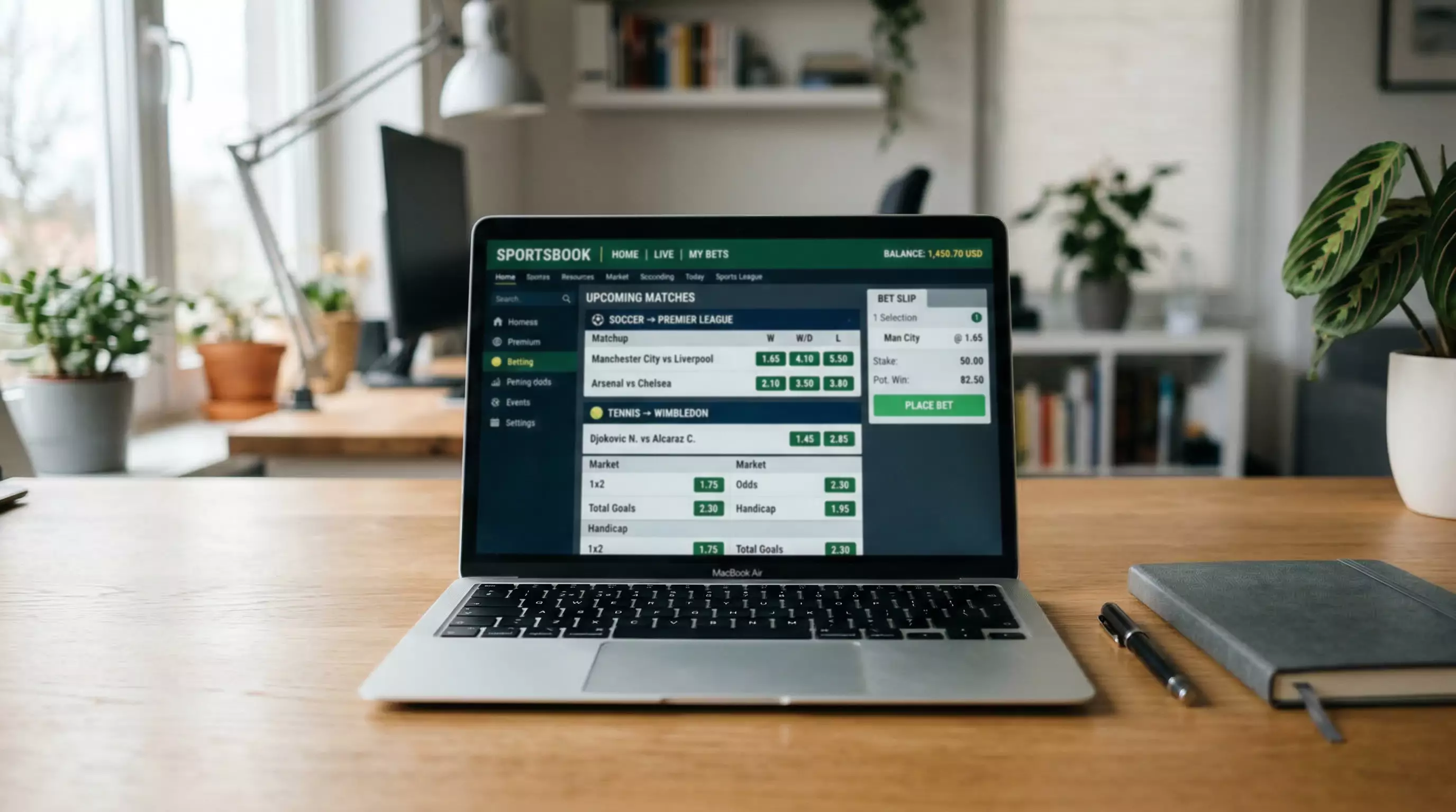 Pantalla mostrando diferentes mercados y cuotas de apuestas UFC
